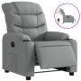 Sillón reclinable eléctrico tela gris claro en Sillones | Comprar online en Foru.es