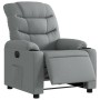 Sillón reclinable eléctrico tela gris claro en Sillones | Comprar online en Foru.es