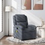 Sillón de masaje reclinable de terciopelo gris oscuro de , Sillones - Ref: Foro24-371809, Precio: 252,85 €, Descuento: %