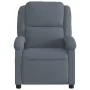Sillón de masaje reclinable de terciopelo gris oscuro de , Sillones - Ref: Foro24-371809, Precio: 248,63 €, Descuento: %