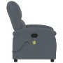 Sillón de masaje reclinable de terciopelo gris oscuro de , Sillones - Ref: Foro24-371809, Precio: 248,63 €, Descuento: %