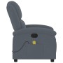Sillón de masaje reclinable de terciopelo gris oscuro de , Sillones - Ref: Foro24-371809, Precio: 252,85 €, Descuento: %