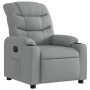 Sillón reclinable eléctrico tela gris claro en Sillones | Comprar online en Foru.es