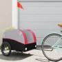 Remolque para bicicleta hierro negro y rojo 45 kg de , Remolques para bicicletas - Ref: Foro24-94125, Precio: 90,18 €, Descue...