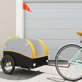 Remolque para bicicleta hierro negro y amarillo 45 kg de , Remolques para bicicletas - Ref: Foro24-94127, Precio: 78,35 €, De...