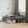 Estructura de cama con cabecero metal blanca 140x200 cm de , Camas y somieres - Ref: Foro24-373741, Precio: 102,68 €, Descuen...