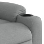 Sillón reclinable eléctrico tela gris claro en Sillones | Comprar online en Foru.es