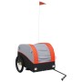 Remolque para bicicleta hierro negro y naranja 45 kg de , Remolques para bicicletas - Ref: Foro24-94131, Precio: 80,77 €, Des...