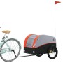 Remolque para bicicleta hierro negro y naranja 45 kg de , Remolques para bicicletas - Ref: Foro24-94131, Precio: 80,77 €, Des...