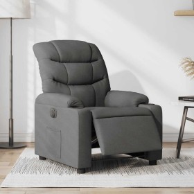 Sillón reclinable eléctrico de tela gris oscuro en Sillones | Comprar online en Foru.es