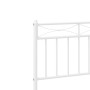 Estructura cama metal con cabecero y pie cama blanca 75x190 cm de , Camas y somieres - Ref: Foro24-373748, Precio: 69,73 €, D...