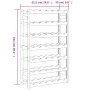 Solid pine wood wine rack for 42 bottles. by , Wine racks - Ref: Foro24-373381, Price: 43,55 €, Discount: %