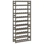 Solid gray pine wood wine rack for 77 bottles by , Wine racks - Ref: Foro24-373383, Price: 65,98 €, Discount: %