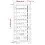 Solid gray pine wood wine rack for 77 bottles by , Wine racks - Ref: Foro24-373383, Price: 65,98 €, Discount: %