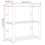 Estantería de 3 niveles madera maciza pino marrón 80x38x90 cm de , Estanterías industriales - Ref: Foro24-373397, Precio: 46,...