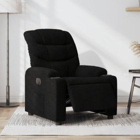 Sillón reclinable eléctrico de tela negro en Sillones | Comprar online en Foru.es