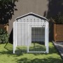 Caseta perros corral acero galvanizado gris claro 117x201x123cm en Casetas para perros | Comprar online en Foru.es