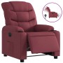 Sillón reclinable eléctrico tela rojo tinto en Sillones | Comprar online en Foru.es