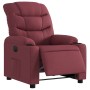 Sillón reclinable eléctrico tela rojo tinto en Sillones | Comprar online en Foru.es
