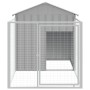 Caseta perros corral acero galvanizado gris claro 117x201x123cm en Casetas para perros | Comprar online en Foru.es