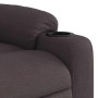 Sillón reclinable eléctrico tela marrón oscuro en Sillones | Comprar online en Foru.es