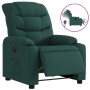 Sillón reclinable eléctrico tela verde oscuro en Sillones | Comprar online en Foru.es