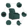 Sillón reclinable eléctrico tela verde oscuro en Sillones | Comprar online en Foru.es