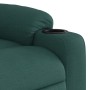 Sillón reclinable eléctrico tela verde oscuro en Sillones | Comprar online en Foru.es