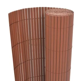 Brauner doppelseitiger Gartenzaun aus PVC 90x300 cm von vidaXL, Zaunpaneele - Ref: Foro24-43625, Preis: 35,54 €, Rabatt: %