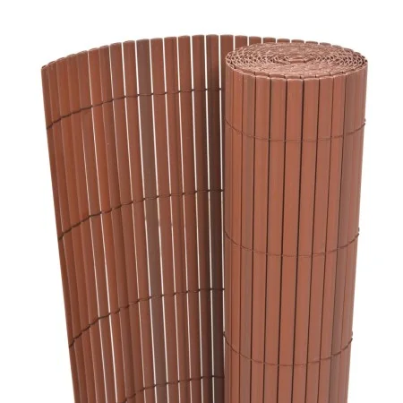 Brauner doppelseitiger Gartenzaun aus PVC 90x300 cm von vidaXL, Zaunpaneele - Ref: Foro24-43625, Preis: 35,54 €, Rabatt: %