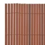 Brauner doppelseitiger Gartenzaun aus PVC 90x300 cm von vidaXL, Zaunpaneele - Ref: Foro24-43625, Preis: 35,54 €, Rabatt: %