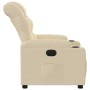 Sillón reclinable eléctrico de tela crema en Sillones | Comprar online en Foru.es