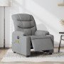 Sillón reclinable de masaje eléctrico tela gris claro en Sillones | Comprar online en Foru.es