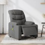 Sillón reclinable de masaje eléctrico tela gris oscuro en Sillones | Comprar online en Foru.es