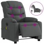 Sillón reclinable de masaje eléctrico tela gris oscuro en Sillones | Comprar online en Foru.es
