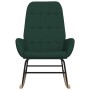 Silla mecedora de tela verde oscuro de , Mecedoras - Ref: Foro24-341258, Precio: 125,14 €, Descuento: %