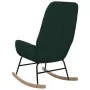 Silla mecedora de tela verde oscuro de , Mecedoras - Ref: Foro24-341258, Precio: 123,66 €, Descuento: %