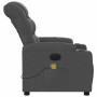 Sillón reclinable de masaje eléctrico tela gris oscuro en Sillones | Comprar online en Foru.es