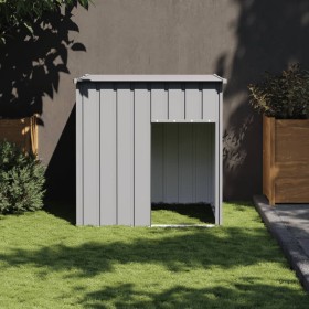 Caseta para perro con techo, gris claro, 110 x 103 x 109 cm, acero galvanizado en Casetas para perros | Comprar online en Foru.e