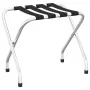 Soporte para maletas negro y plateado 56x40x49 cm de , Portaequipajes y soportes para maletas - Ref: Foro24-153076, Precio: 4...
