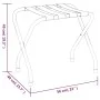 Soporte para maletas negro y plateado 56x40x49 cm de , Portaequipajes y soportes para maletas - Ref: Foro24-153076, Precio: 4...