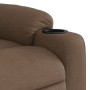 Sillón reclinable de masaje eléctrico tela marrón en Sillones | Comprar online en Foru.es