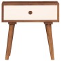 Mesita de noche de madera maciza de sheesham 45x30x45 cm de vidaXL, Mesitas de noche - Ref: Foro24-246263, Precio: 92,79 €, D...