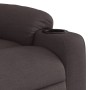 Sillón reclinable de masaje eléctrico tela marrón oscuro en Sillones | Comprar online en Foru.es