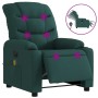 Sillón reclinable de masaje eléctrico tela verde oscuro en Sillones | Comprar online en Foru.es