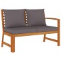 Juego comedor de jardín 4 pzas con cojines madera maciza acacia de , Conjuntos de jardín - Ref: Foro24-3154963, Precio: 574,4...