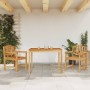 Juego de comedor para jardín 3 pzas madera maciza de teca de , Conjuntos de jardín - Ref: Foro24-3157925, Precio: 470,01 €, D...