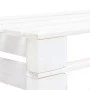 Central sofa made of white impregnated pine wood garden pallets by , Modular outdoor sofas - Ref: Foro24-3066497, Price: 124,...