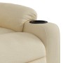 Sillón reclinable de masaje eléctrico tela color crema en Sillones | Comprar online en Foru.es