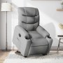 Sillón reclinable elevable de tela gris claro en Sillones | Comprar online en Foru.es